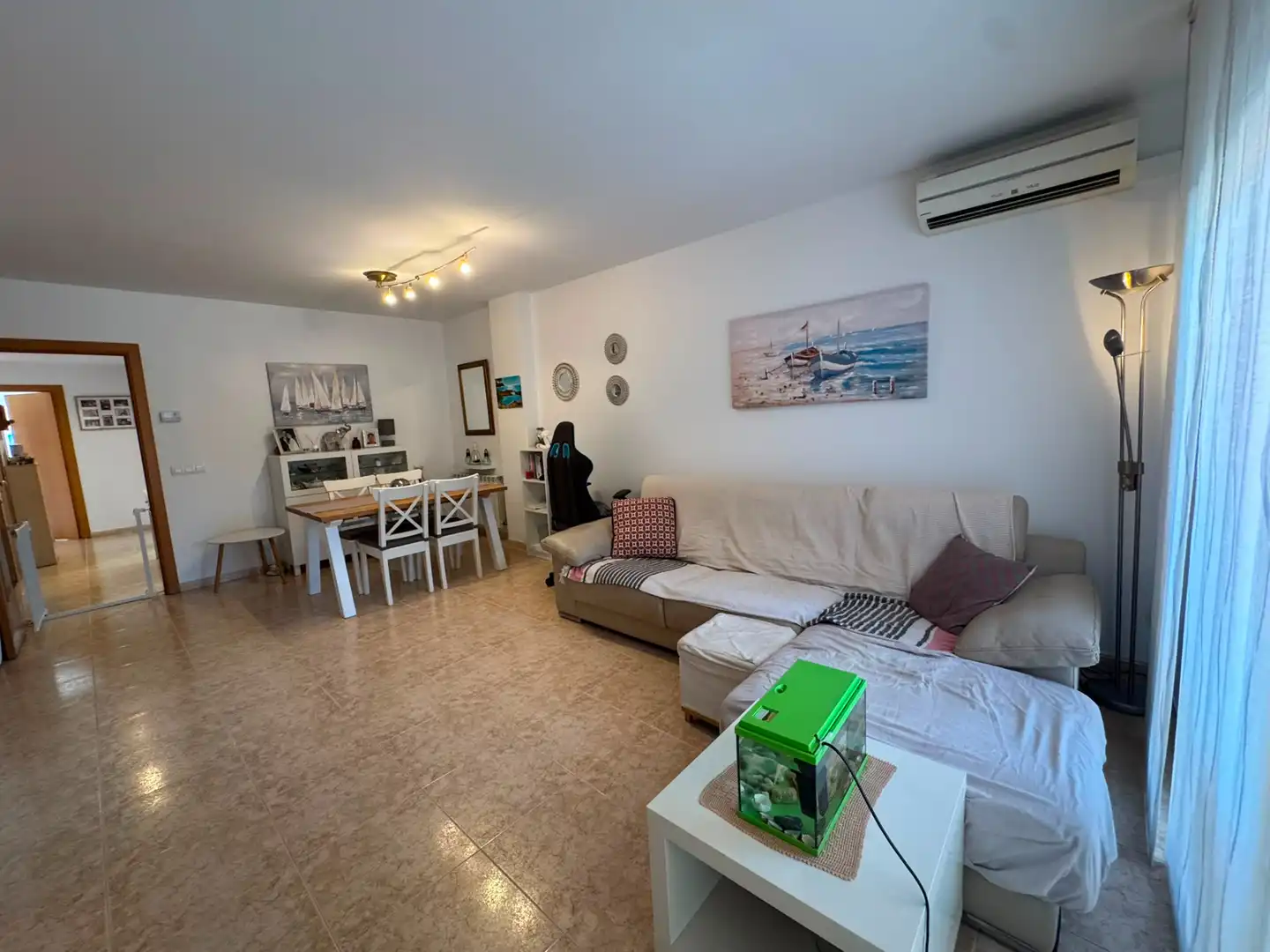 Living room of Flat for sale in Sant Feliu de Guíxols  with Air Conditioner, Heating and Furnished
