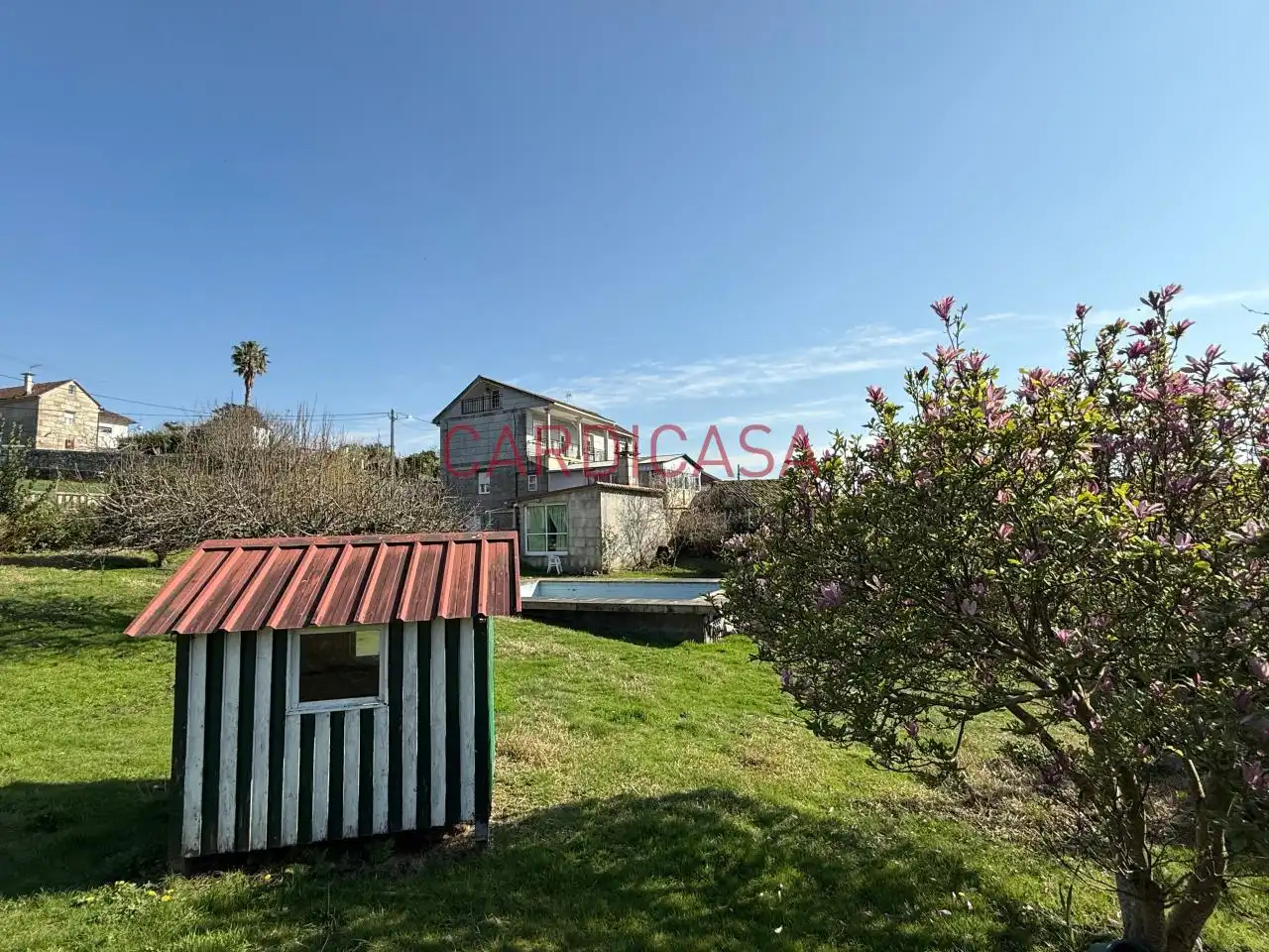 Jardí de Casa o xalet en venda en Vilaboa amb Calefacció, Jardí privat i Terrassa