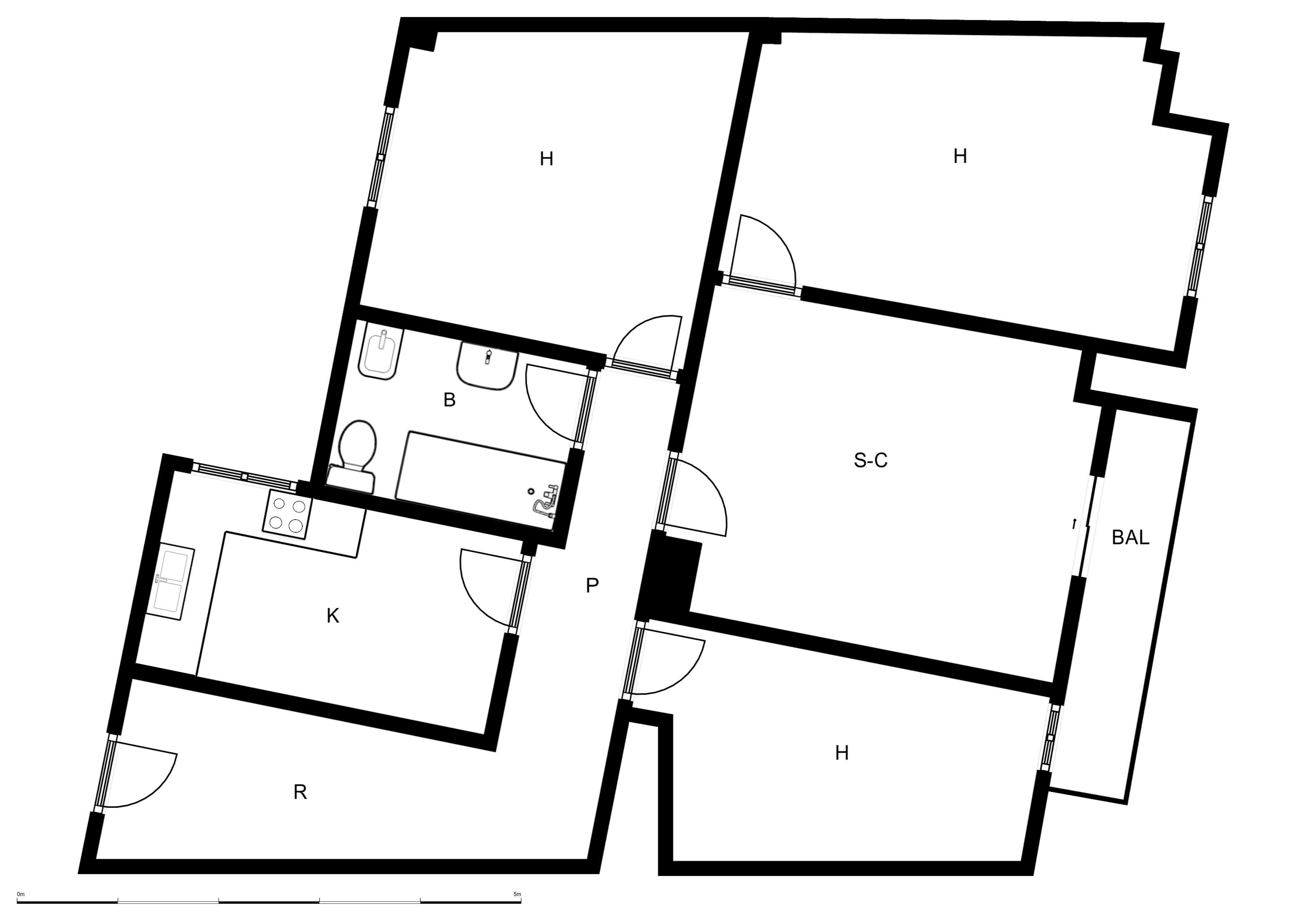 Flat for sale in  Valencia Capital  with Terrace and Oven
