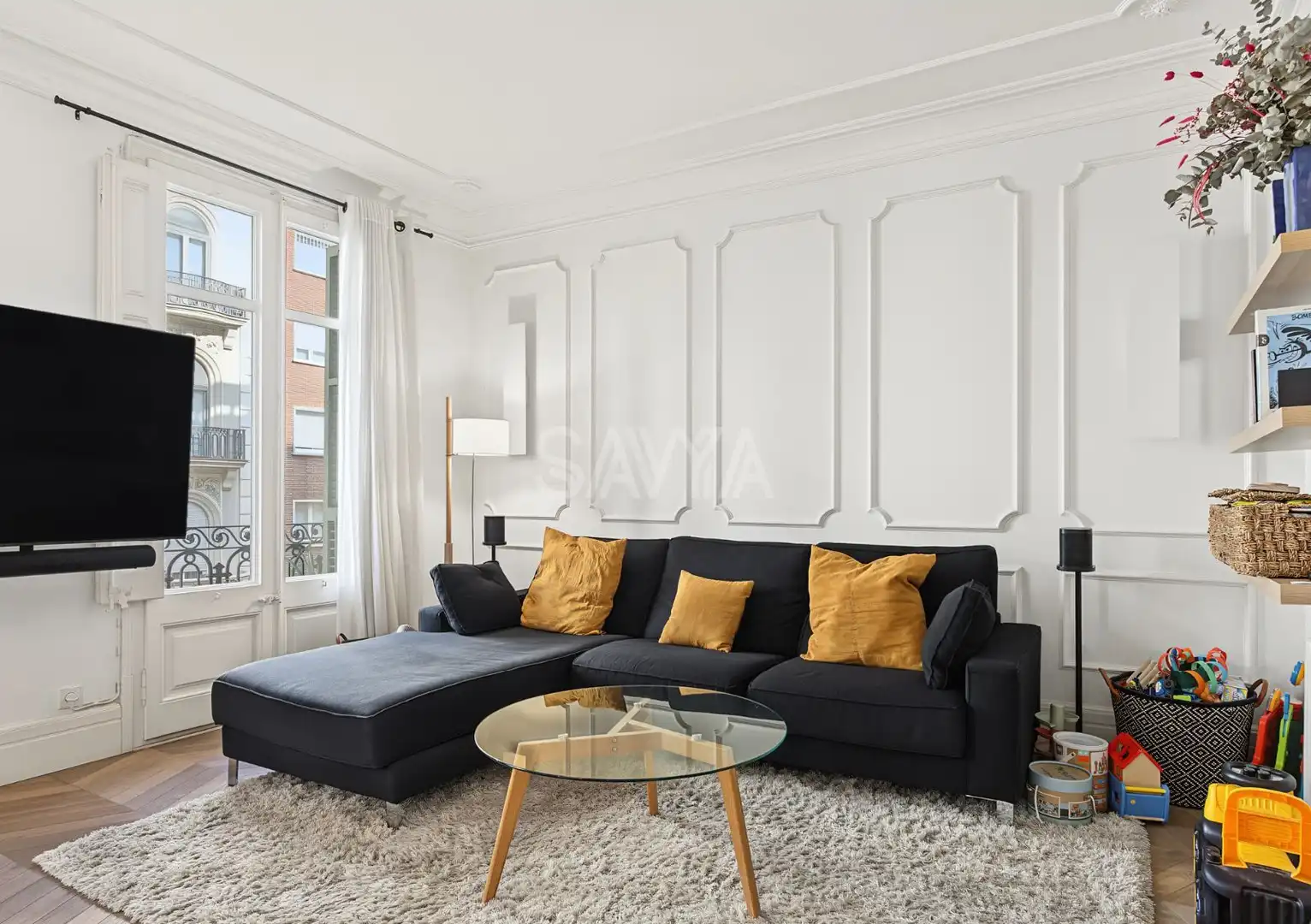 Sala de estar de Piso en venta en Barcelona con Aire acondicionado, Calefacción y Terraza