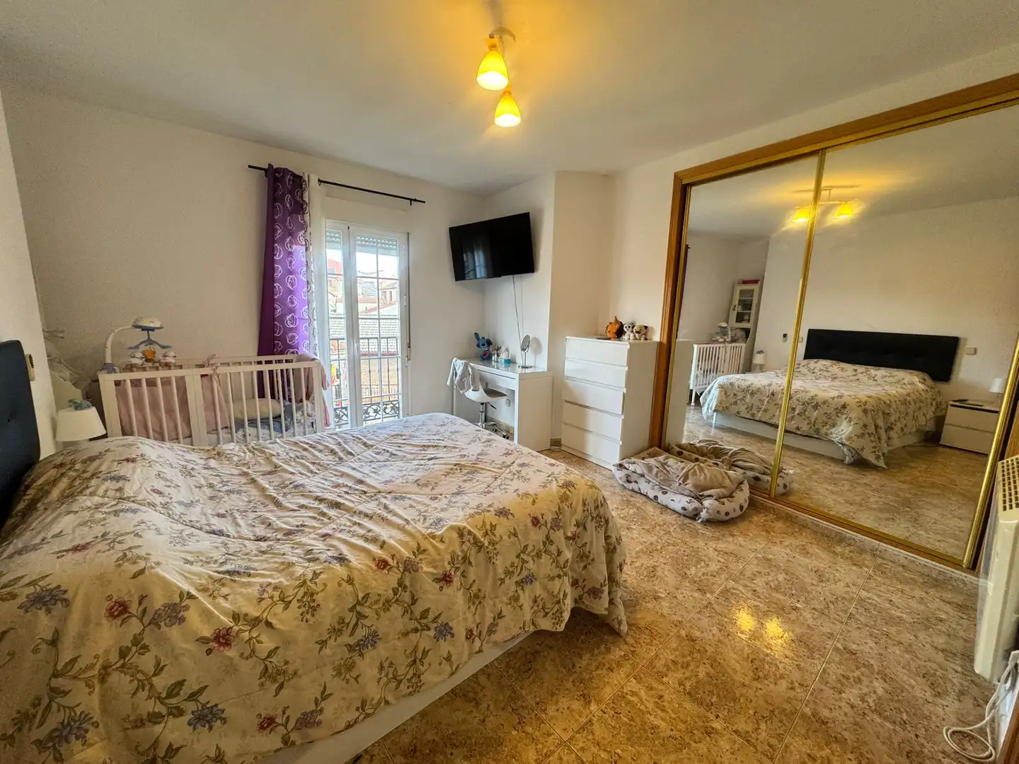 Bedroom of Flat for sale in El Vellón  with Heating, Terrace and Balcony