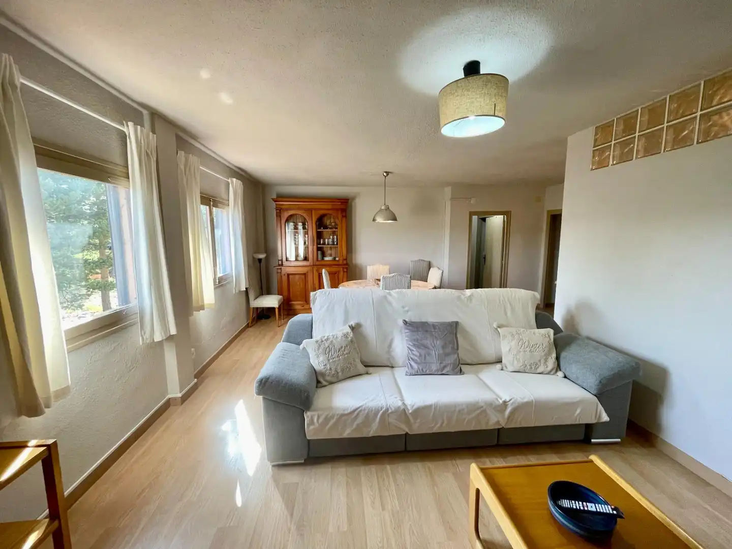 Living room of Flat for rent in Alcalá de la Selva  with Heating, Terrace and Storage room