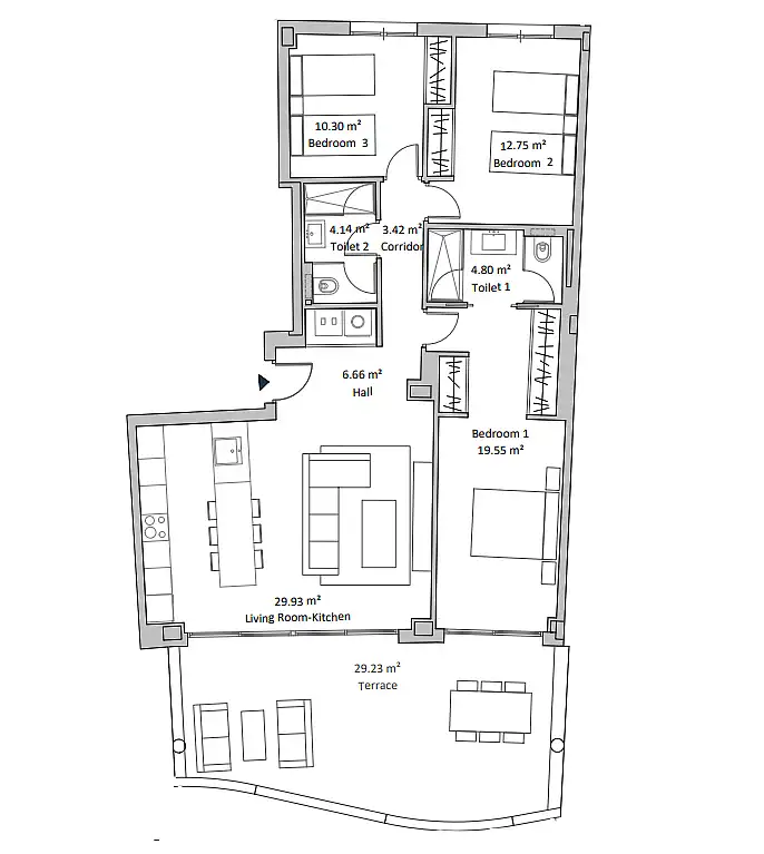 Apartament amb terrassa en venda a Torreblanca del Sol, imagen 20