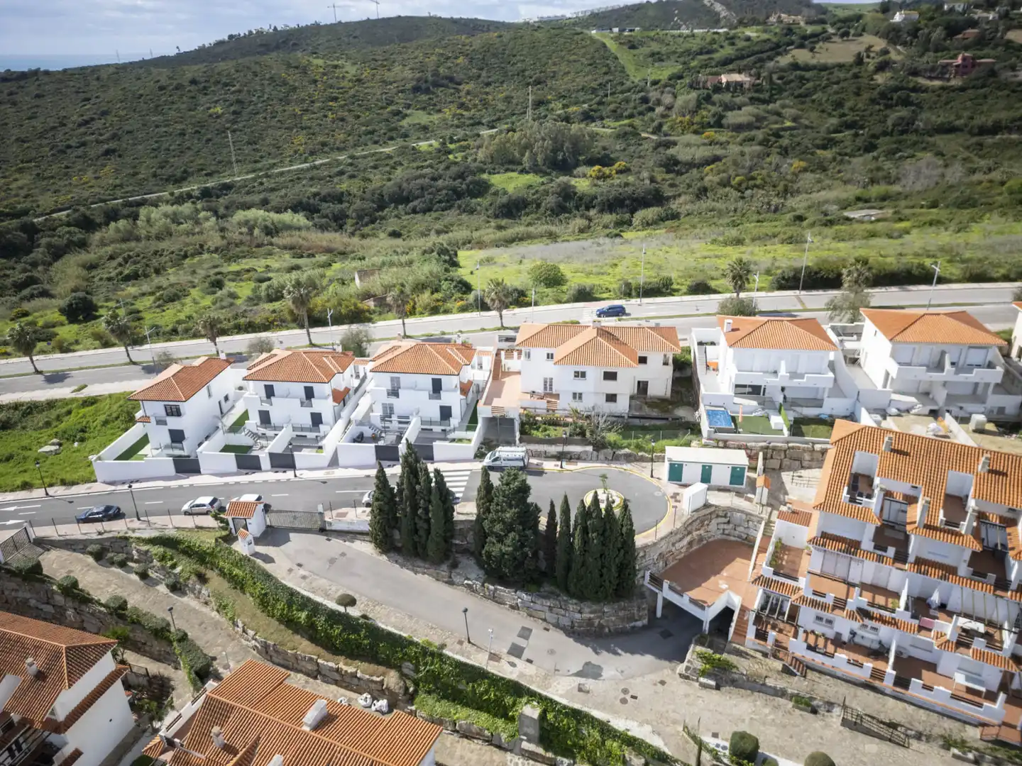 Vista exterior de Casa adosada en venta en Manilva con Jardín privado y Terraza