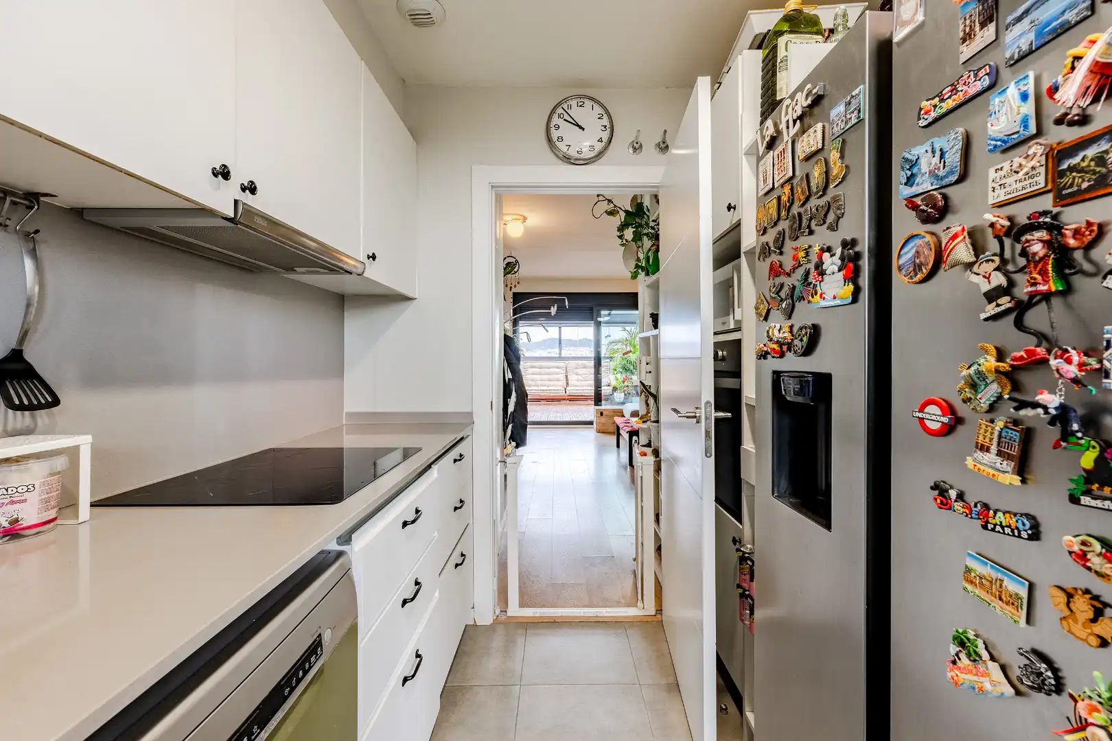 Cocina de Ático en venta en Sant Adrià de Besòs con Aire acondicionado, Calefacción y Parquet