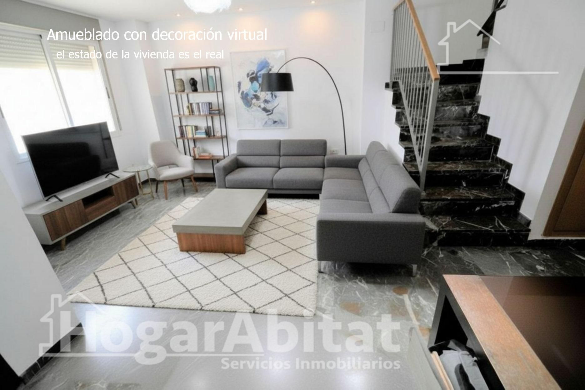 Living room of Single-family semi-detached for sale in Puçol  with Air Conditioner, Heating and Terrace