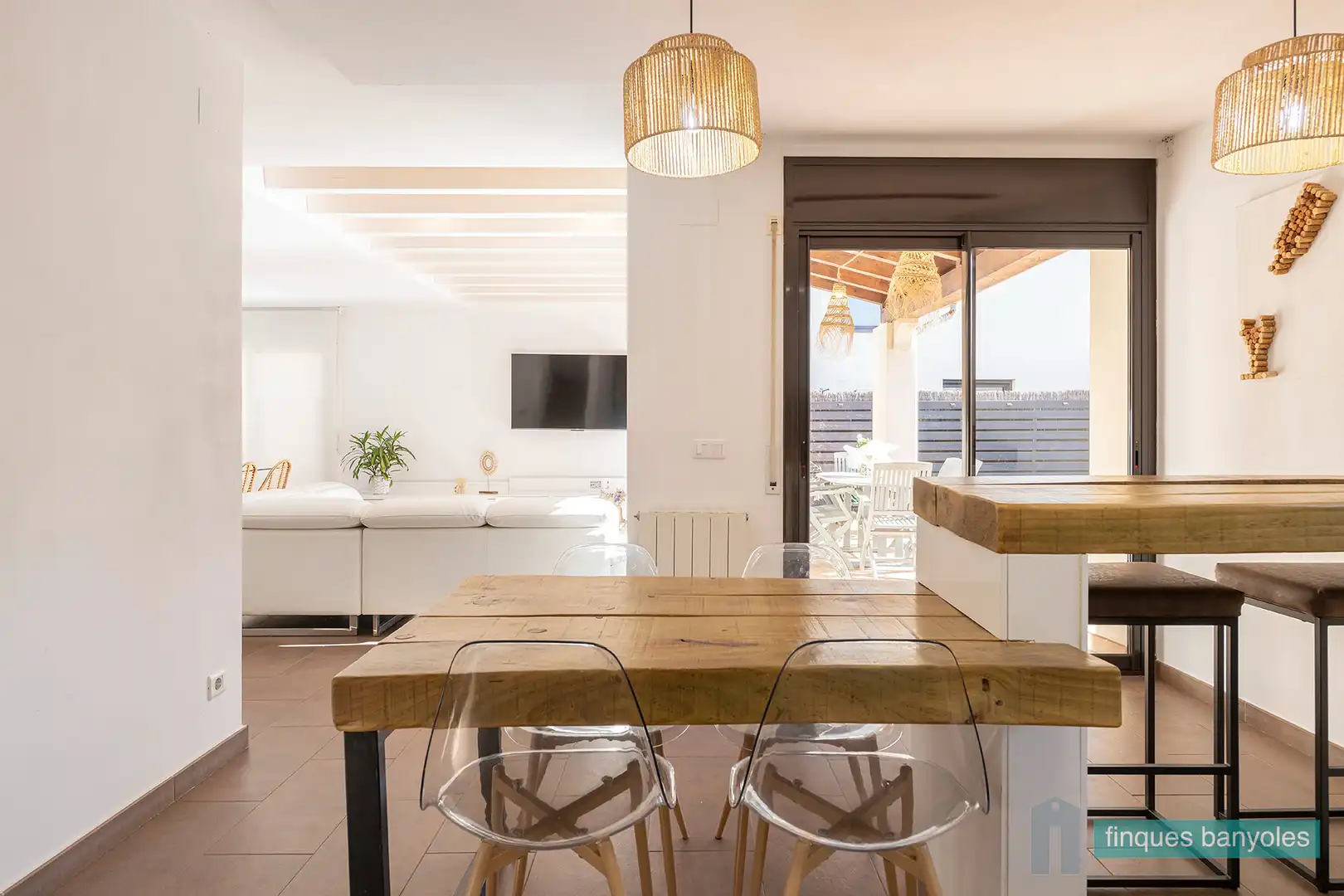 Cocina de Casa adosada en venta en Porqueres con Aire acondicionado, Calefacción y Jardín privado