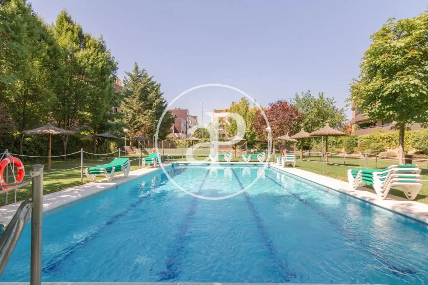 Swimming pool of Flat for rent in La Moraleja  with Air Conditioner, Heating and Terrace
