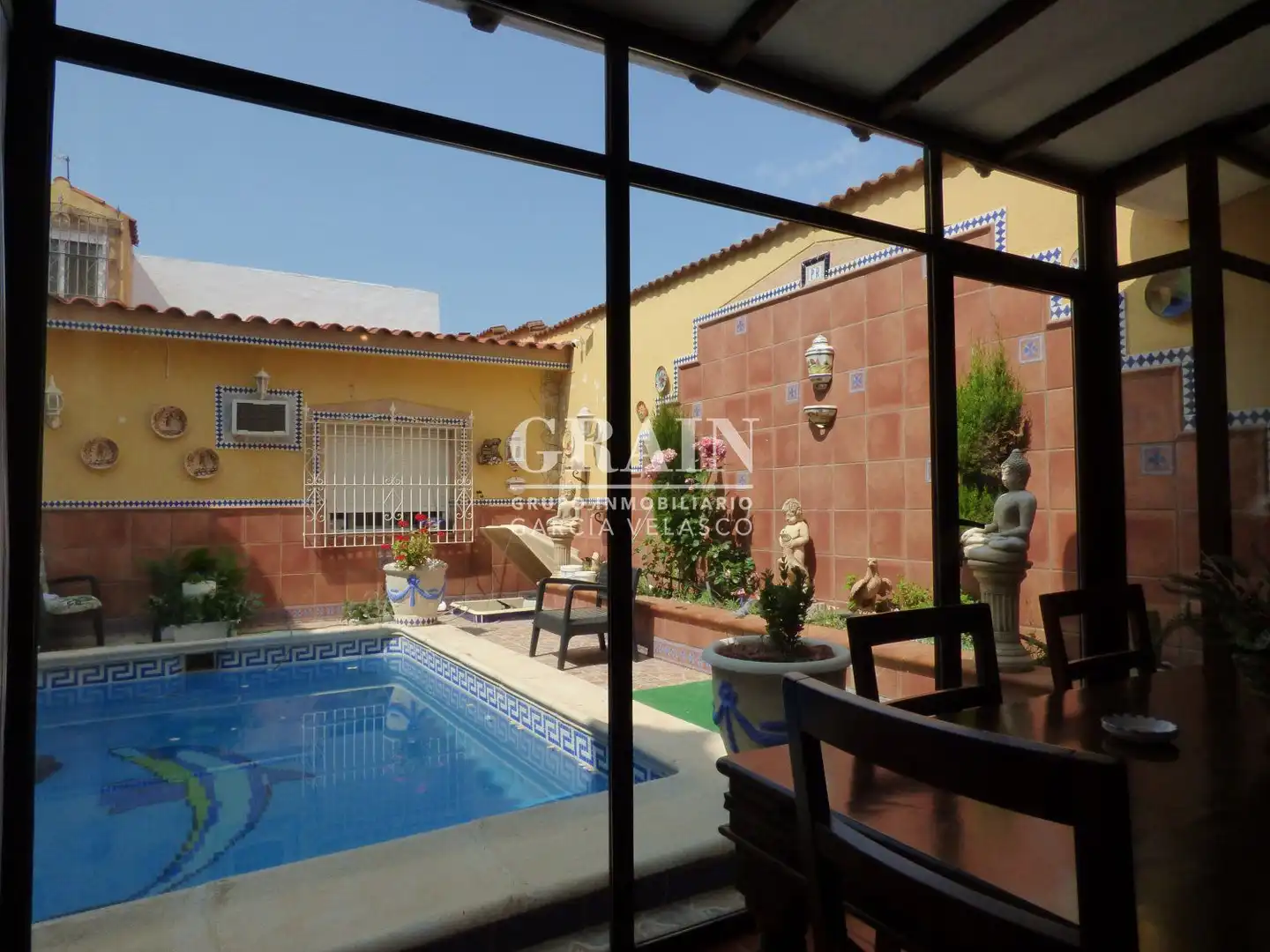 Garden of Houses for sale in Albacete  with Air Conditioner, Heating and Private garden