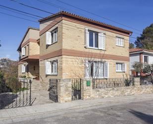 Exterior view of House or chalet for sale in La Pobla de Claramunt  with Air Conditioner, Heating and Private garden