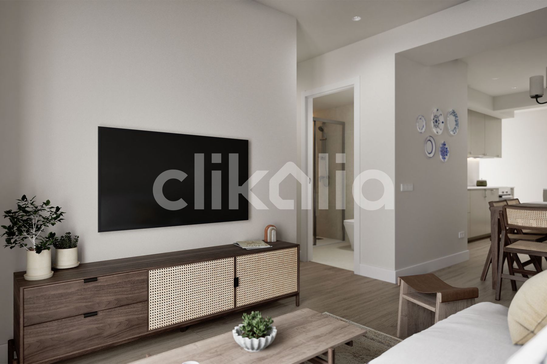 Living room of Flat for sale in  Sevilla Capital  with Air Conditioner, Terrace and Balcony