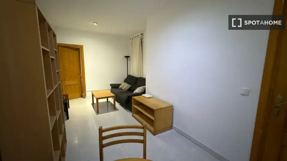 Living room of Flat for rent in Madrid  with Air Conditioner, Heating and Furnished