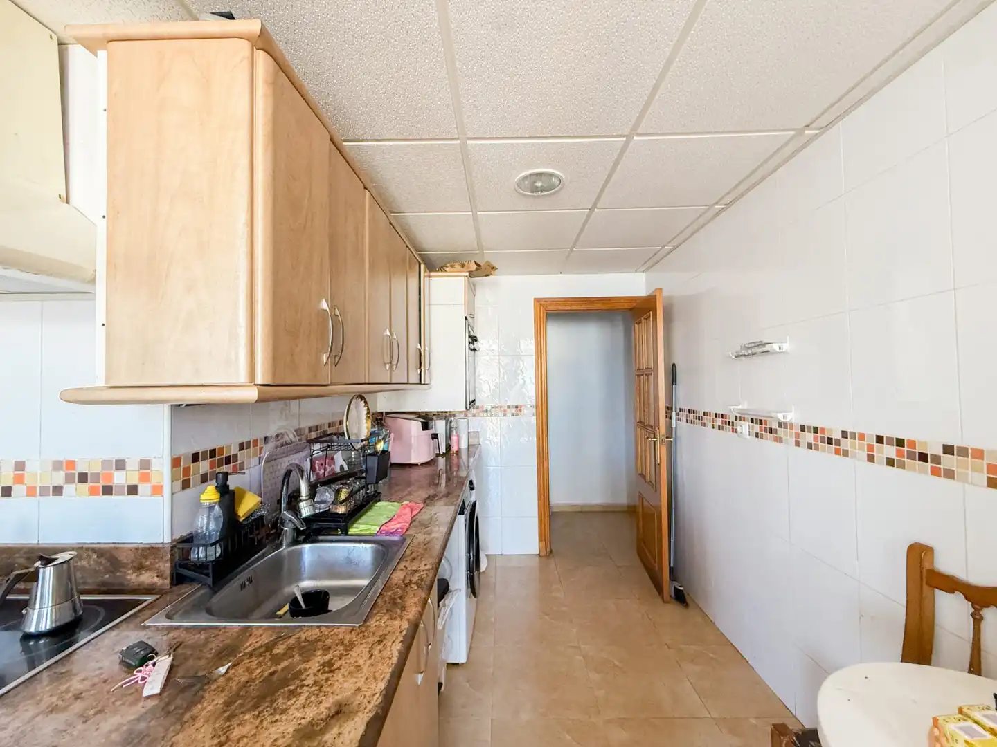 Küche von Wohnungen zum Verkauf in Águilas mit Klimaanlage, Möbliert und Ofen