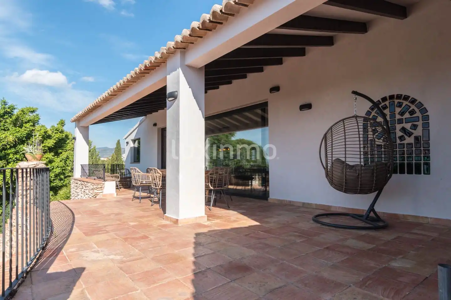 Terraza de Casa o chalet en venta en Calpe / Calp con Aire acondicionado, Calefacción y Jardín privado