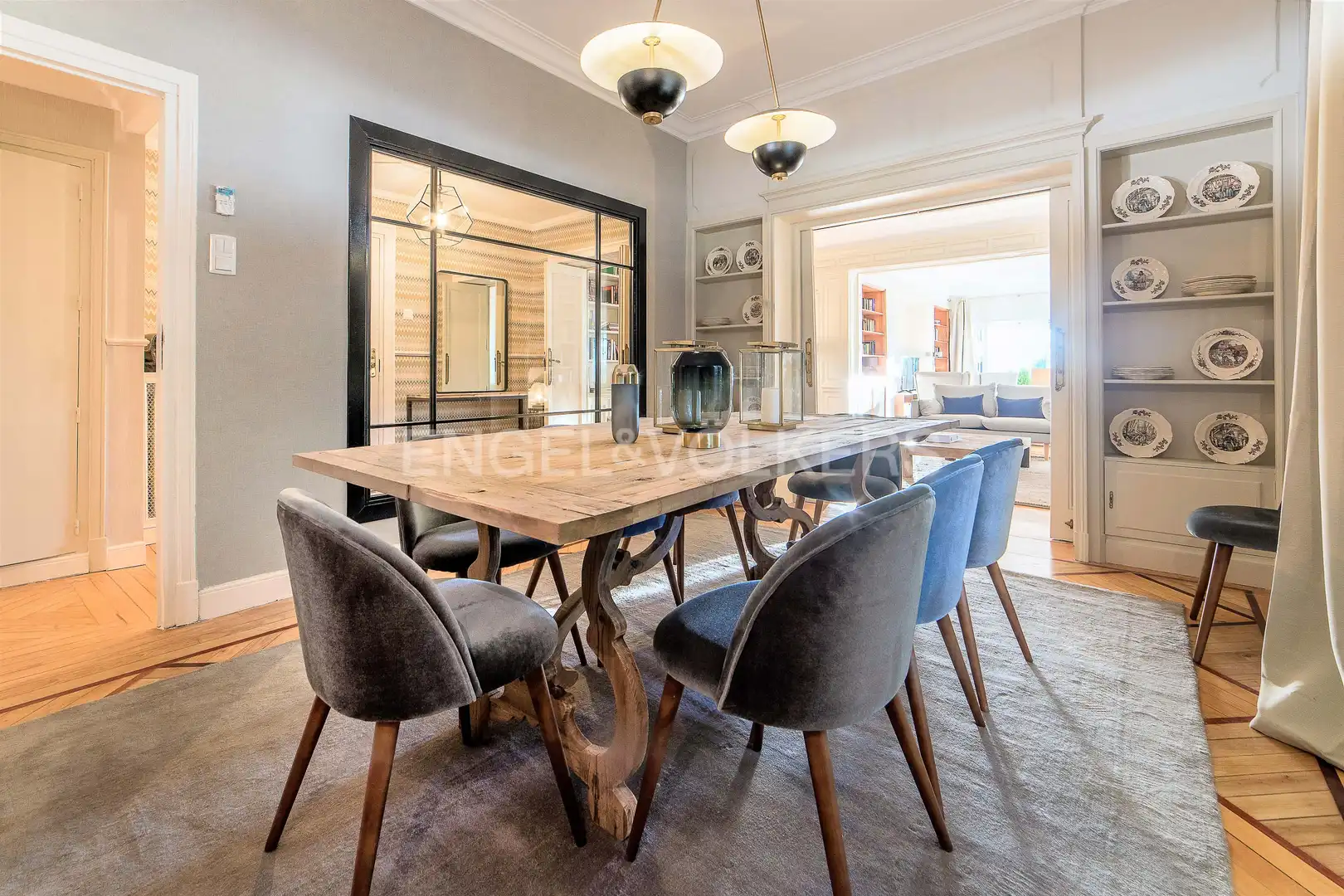 Comedor de Piso de alquiler en Madrid con Aire acondicionado, Calefacción y Parquet