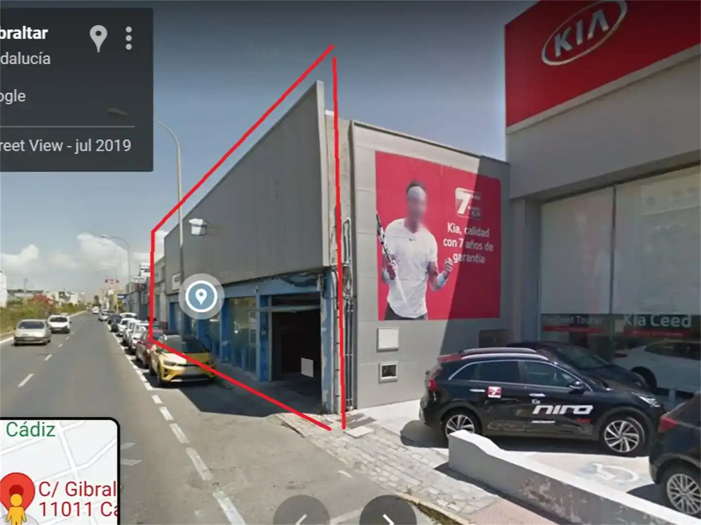 Vista exterior de Nave industrial en venta en Cádiz