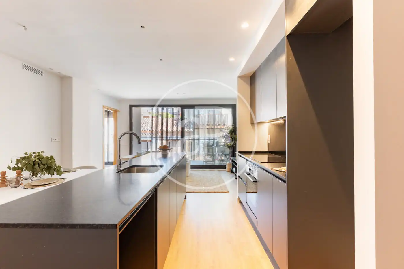 Kitchen of Flat for sale in Sant Cugat del Vallès  with Air Conditioner, Heating and Terrace