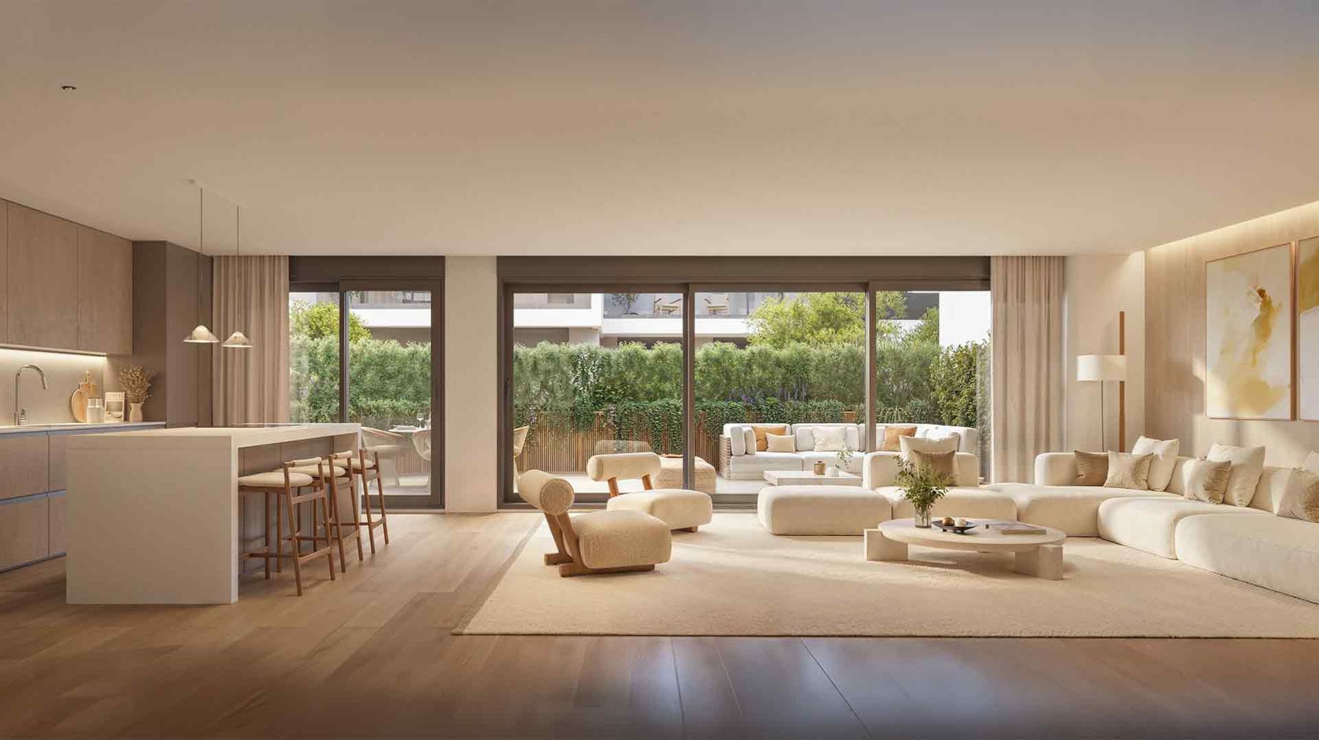 Sala d'estar de Pis en venda en Marbella amb Calefacció, Terrassa i Domòtica