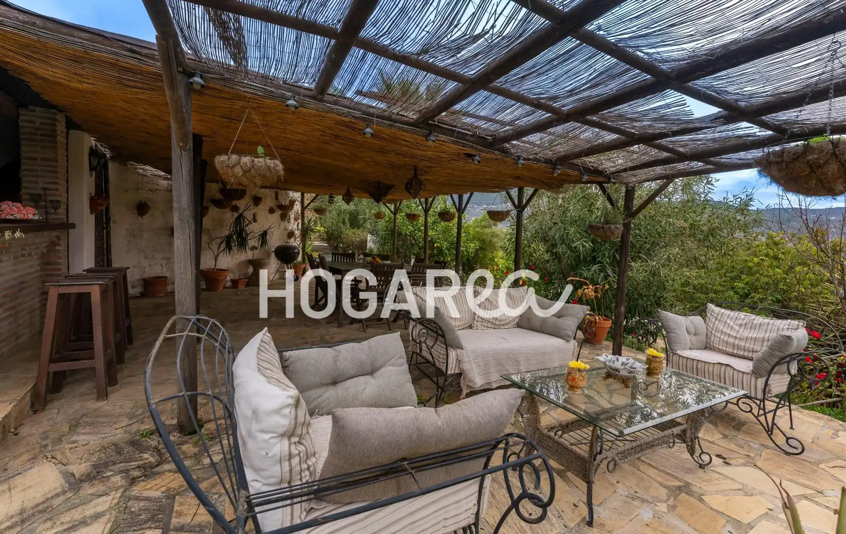 Terraza de Finca rústica en venta en Alcaucín con Jardín privado, Terraza y Piscina