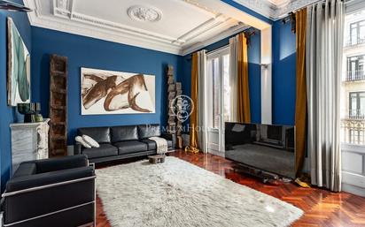 Sala d'estar de Apartament de lloguer en  Barcelona Capital amb Aire condicionat, Calefacció i Terrassa