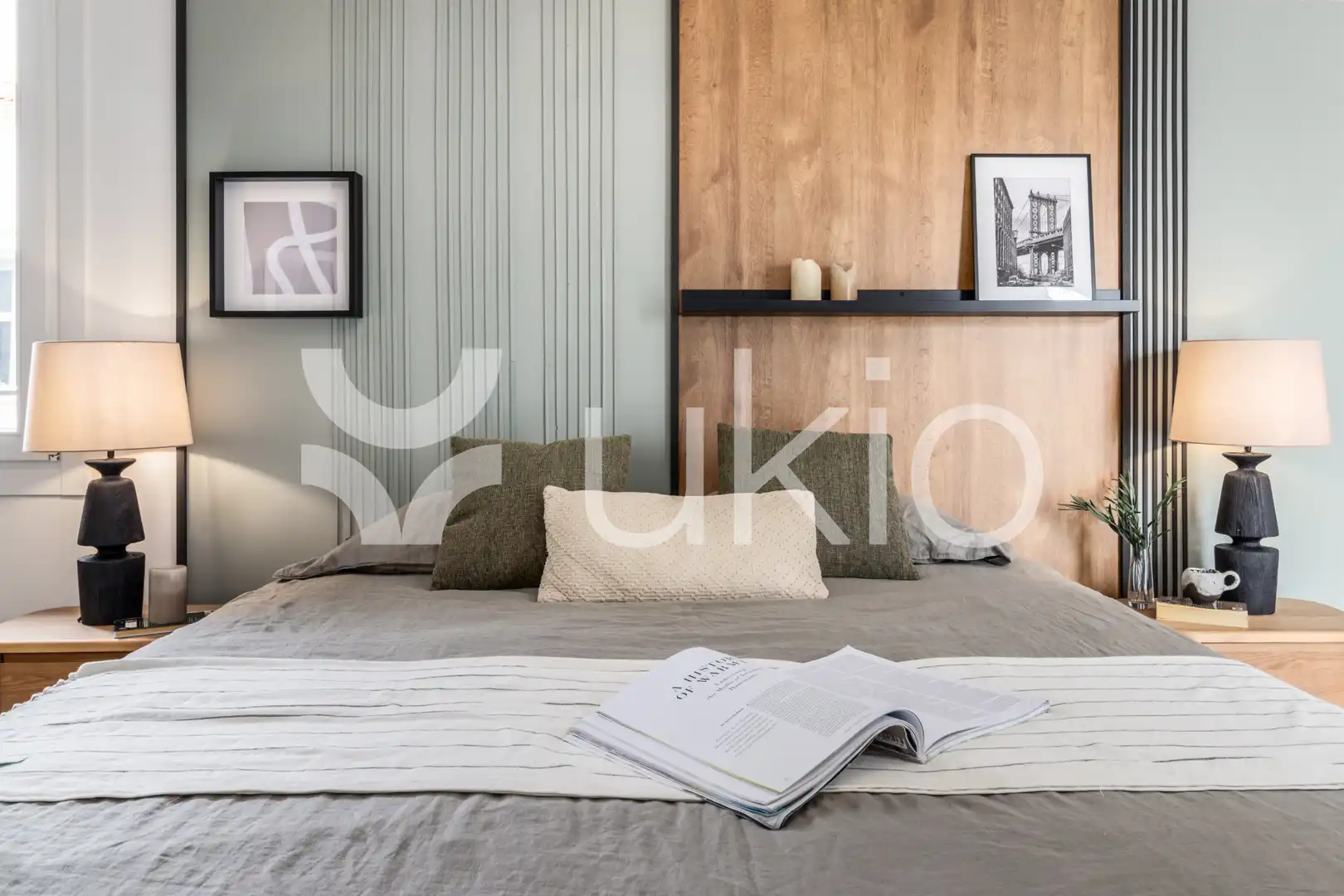Schlafzimmer von Wohnungen zur Miete in Madrid mit Klimaanlage, Heizung und Terrasse