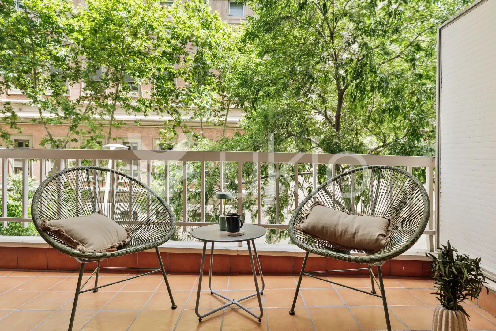 Terrassa de Apartament de lloguer en Barcelona amb Aire condicionat, Calefacció i Moblat