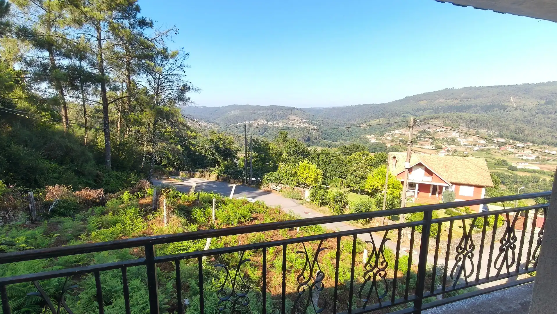Terrassa de Casa o xalet en venda en Pazos de Borbén amb Jardí privat