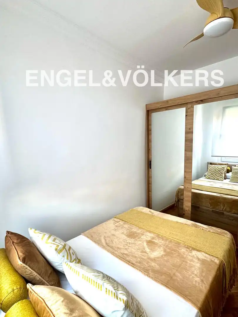 Schlafzimmer von Wohnung zur Miete in Madrid mit Klimaanlage, Heizung und Parkett