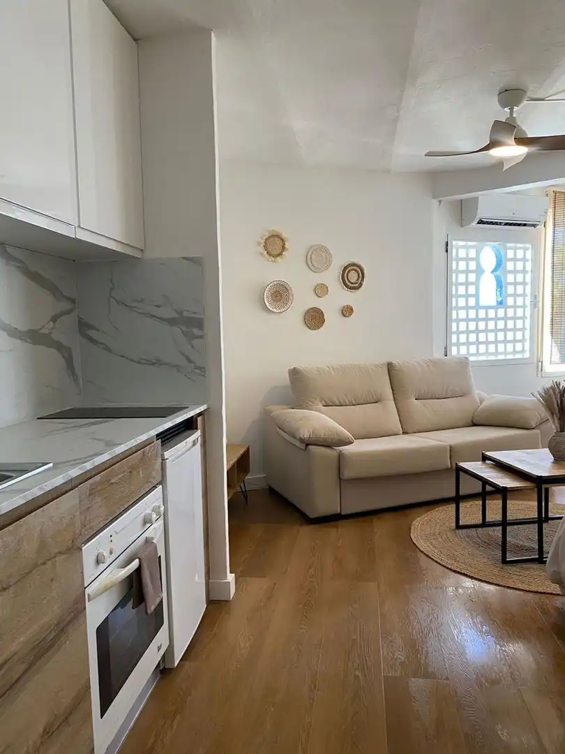 Sala de estar de Ático en venta en Mojácar con Terraza, Piscina y Amueblado