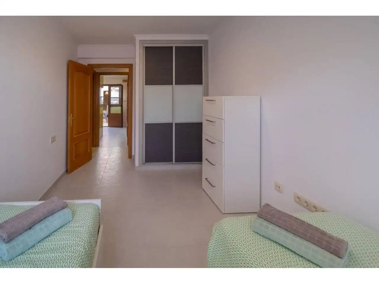 Schlafzimmer von Wohnung zum Verkauf in  Palma de Mallorca mit Klimaanlage, Terrasse und Möbliert