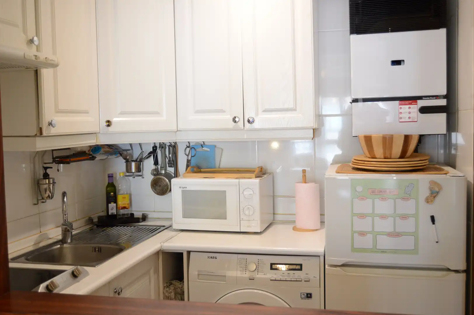 Cocina de Piso de alquiler en  Madrid Capital con Aire acondicionado, Calefacción y Parquet