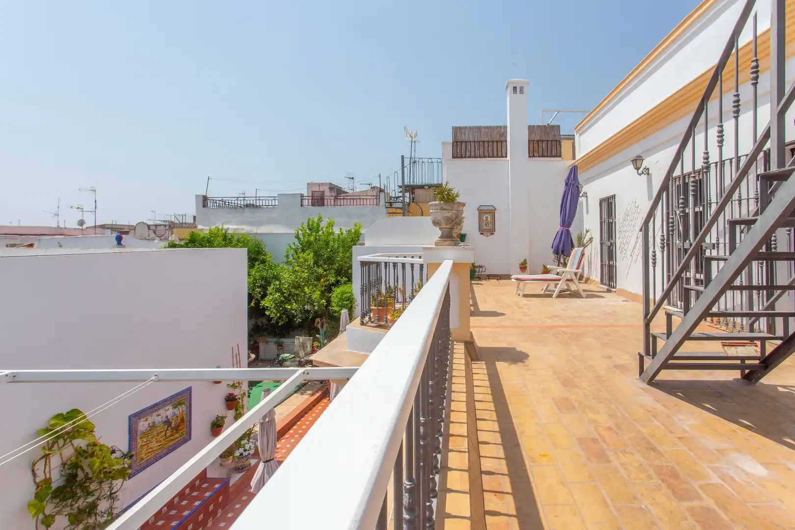 Terraza de Casa o chalet en venta en El Puerto de Santa María con Aire acondicionado, Calefacción y Jardín privado