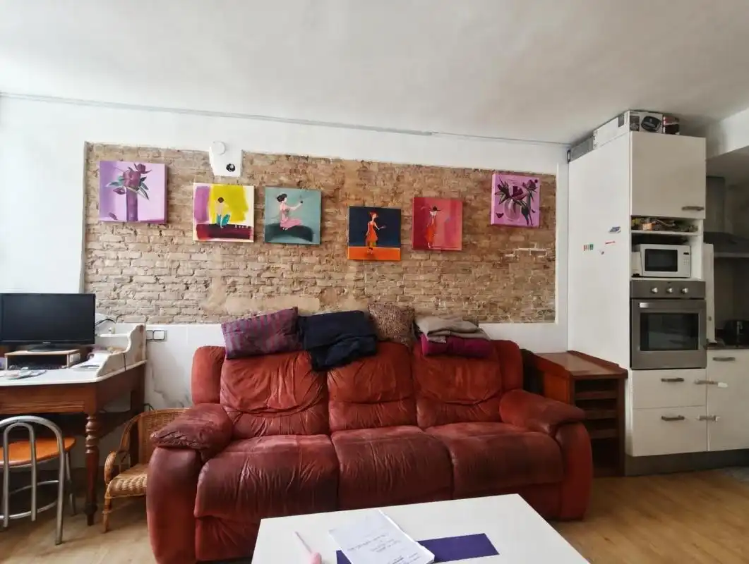 Sala d'estar de Dúplex en venda en Barcelona amb Aire condicionat, Calefacció i Terrassa