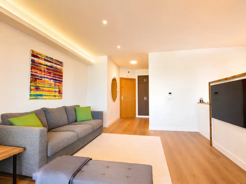 Living room of Flat for sale in Fuengirola  with Heating, Terrace and Swimming Pool