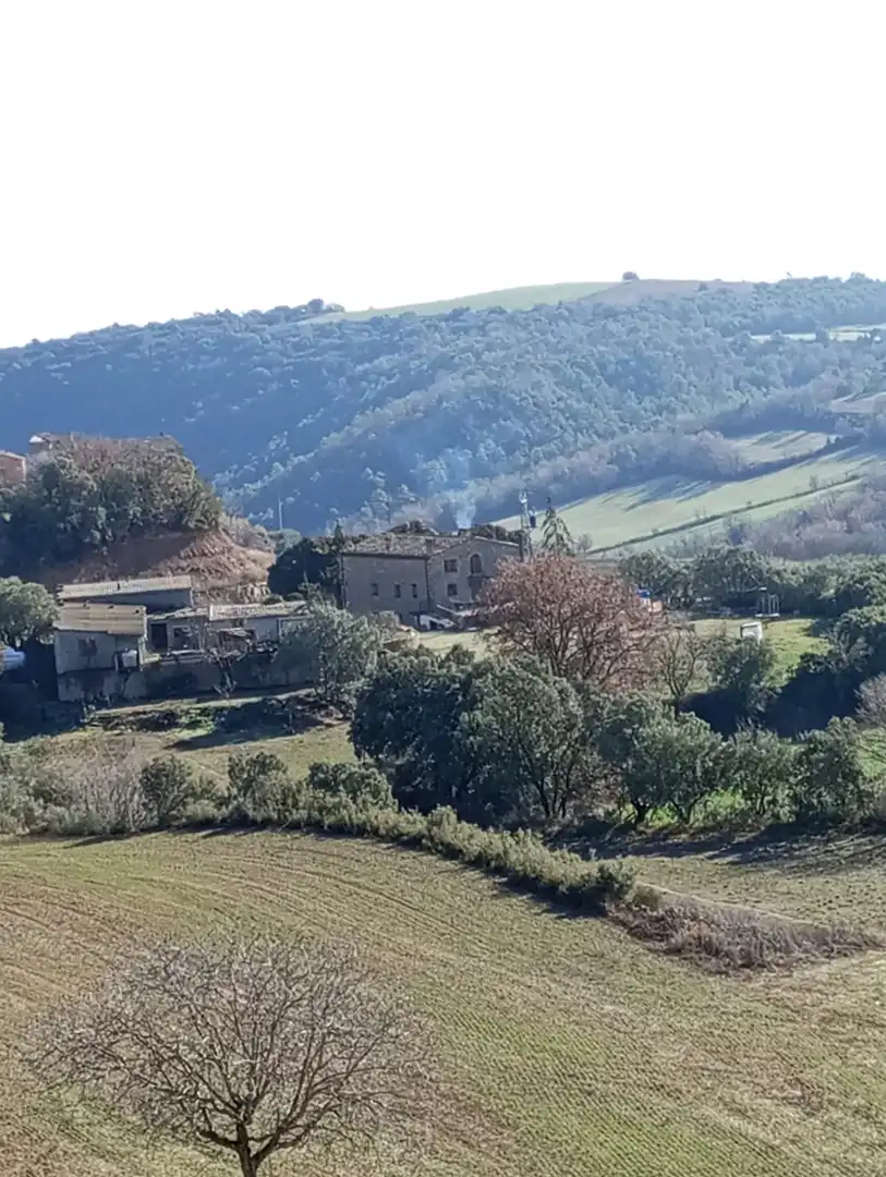 Vista exterior de Casa o xalet en venda en Vilanova de Meià amb Calefacció, Terrassa i Balcó
