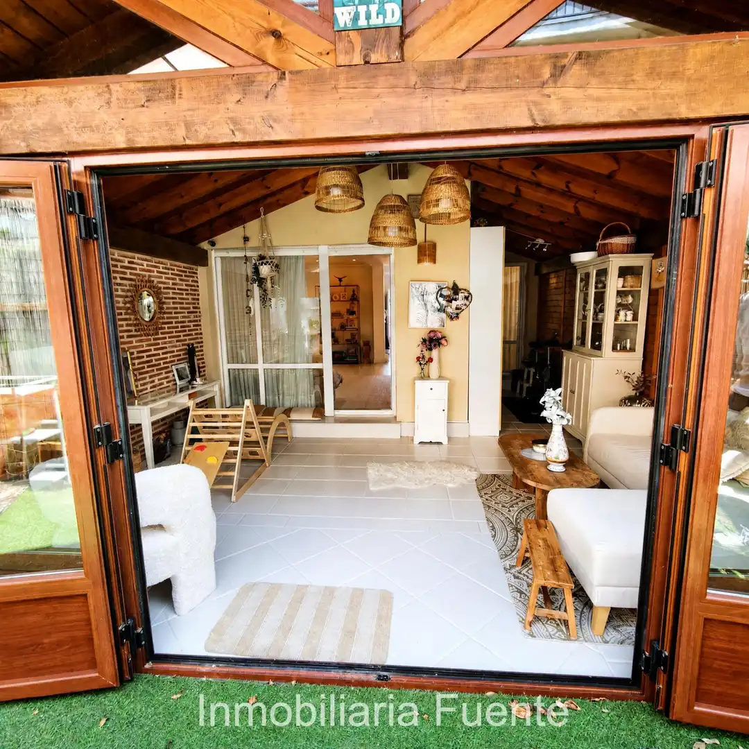 Terrasse von Einfamilien-Reihenhaus zum Verkauf in Muskiz mit Heizung, Privatgarten und Terrasse