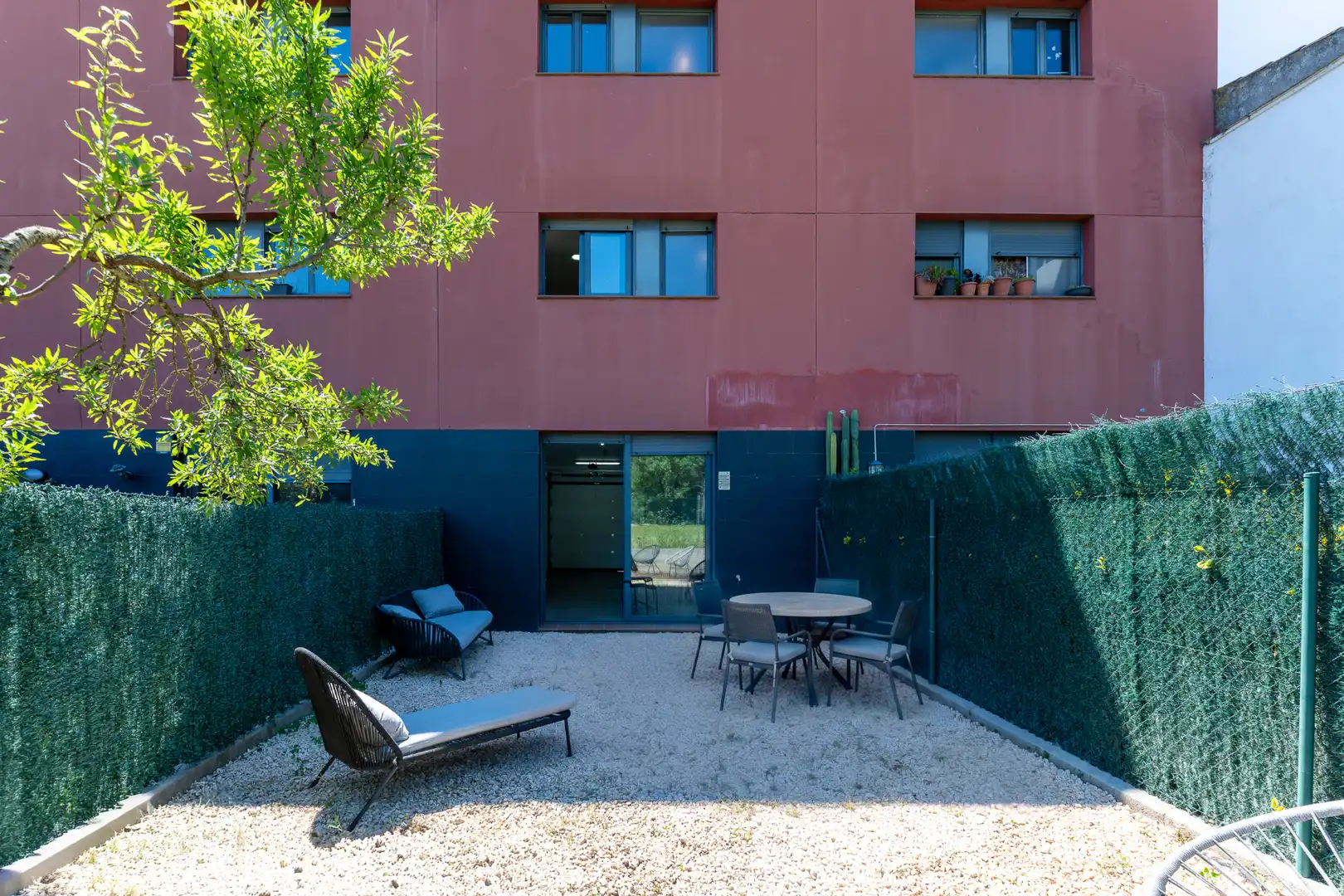 Terrasse von Einfamilien-Reihenhaus zum Verkauf in Vidreres mit Heizung, Möbliert und Ofen
