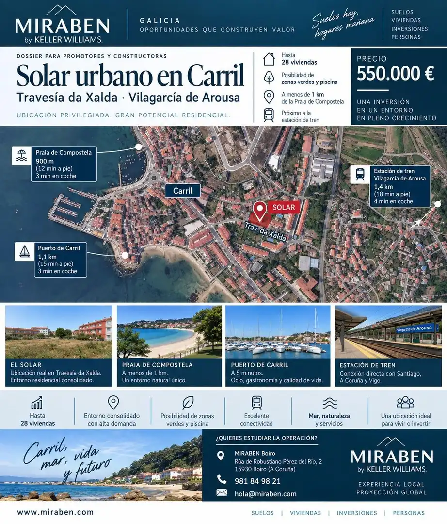 Wohnbaugrundstück zum Verkauf in O Carril