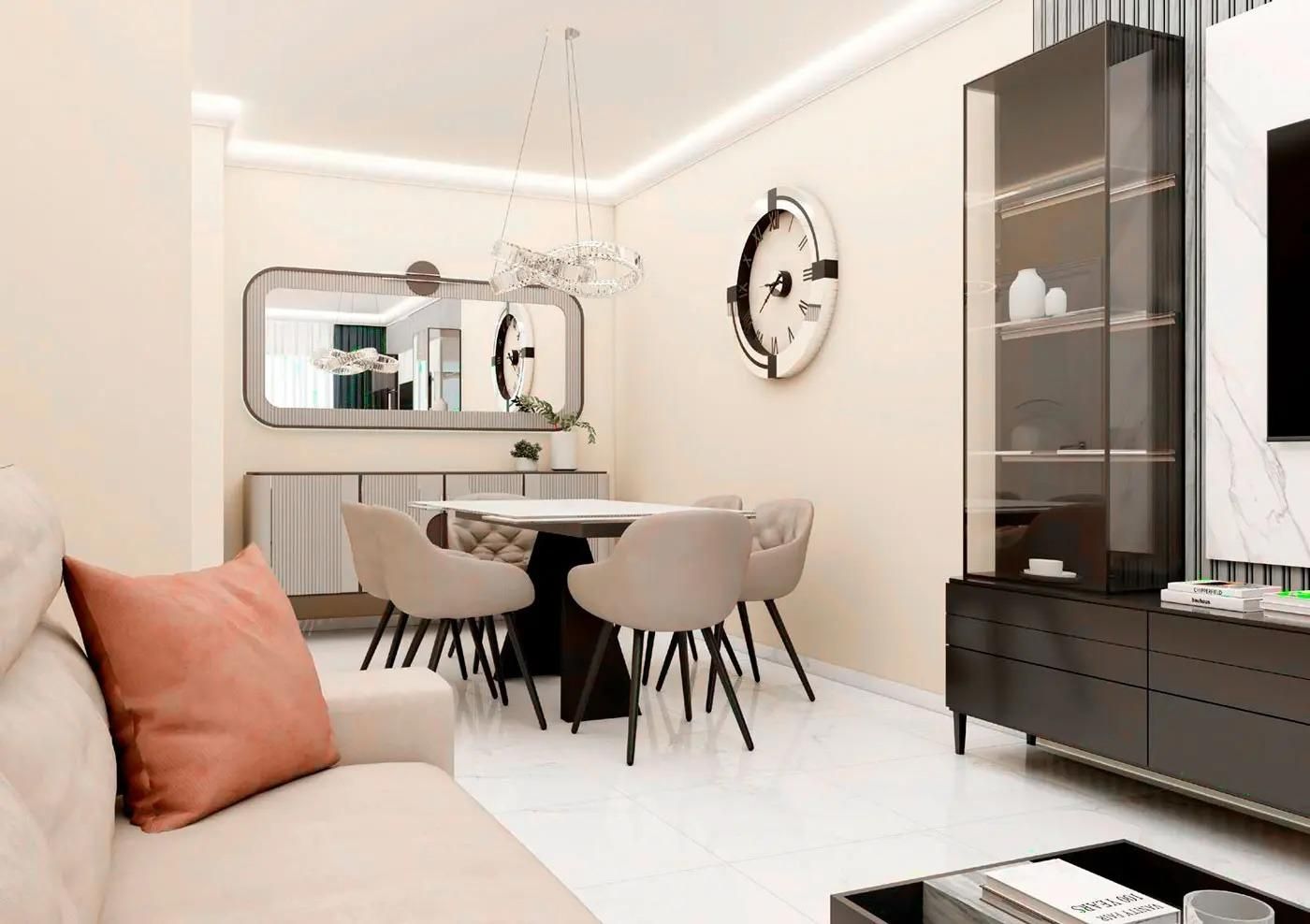 Menjador de Apartament en venda en Castellón de la Plana / Castelló de la Plana amb Aire condicionat, Calefacció i Jardí privat