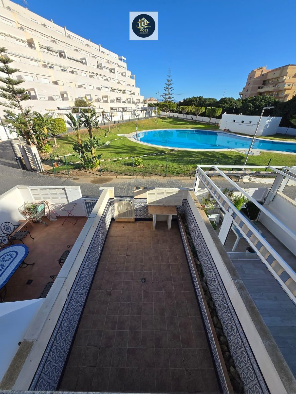 Garden of Duplex for sale in Roquetas de Mar  with Heating, Private garden and Parquet flooring