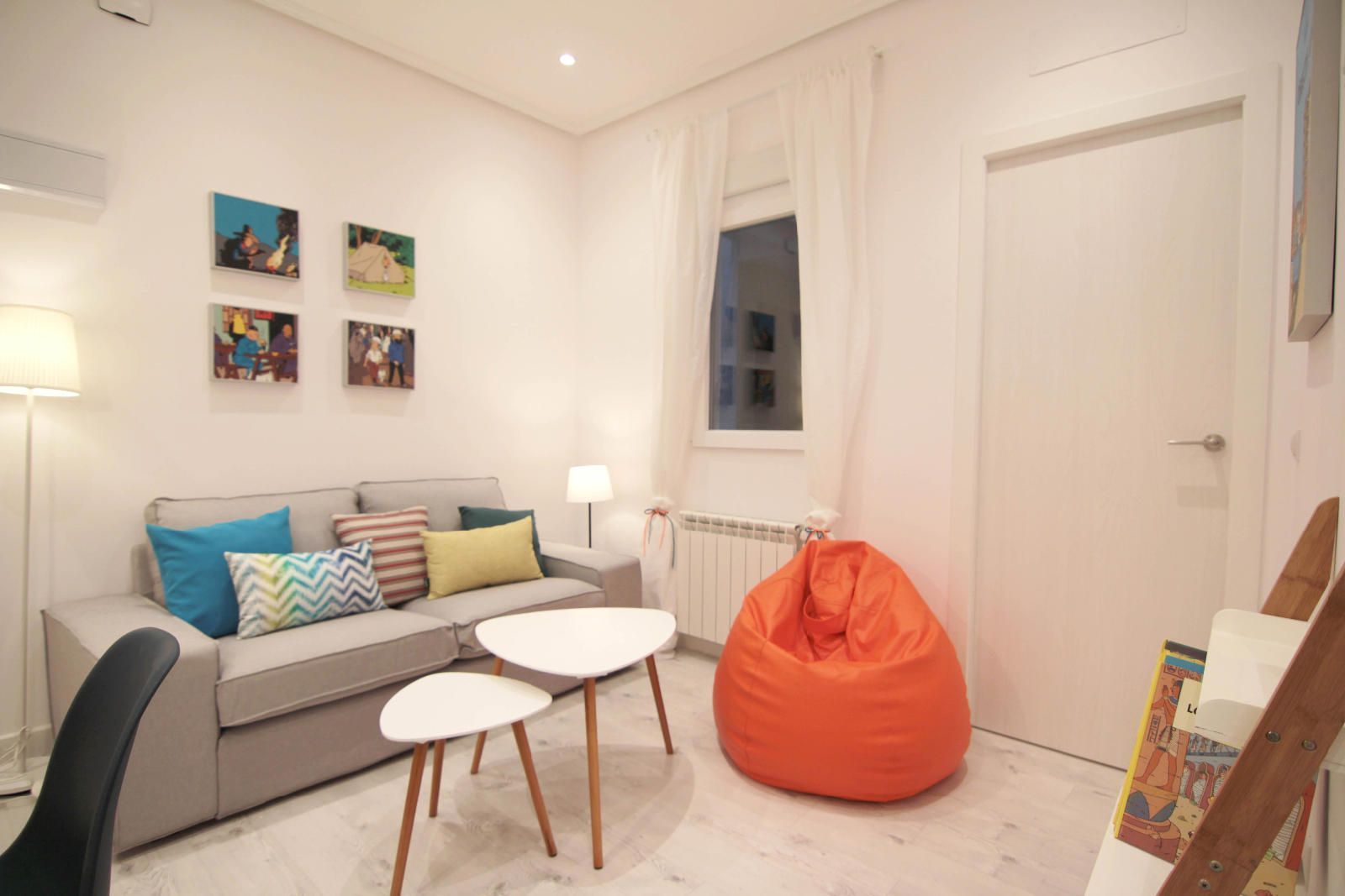 Living room of Flat to rent in  Madrid Capital  with Air Conditioner