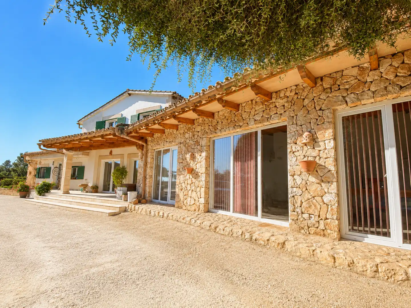 Außenansicht von Haus oder Chalet zur Miete in Porreres mit Klimaanlage, Heizung und Terrasse