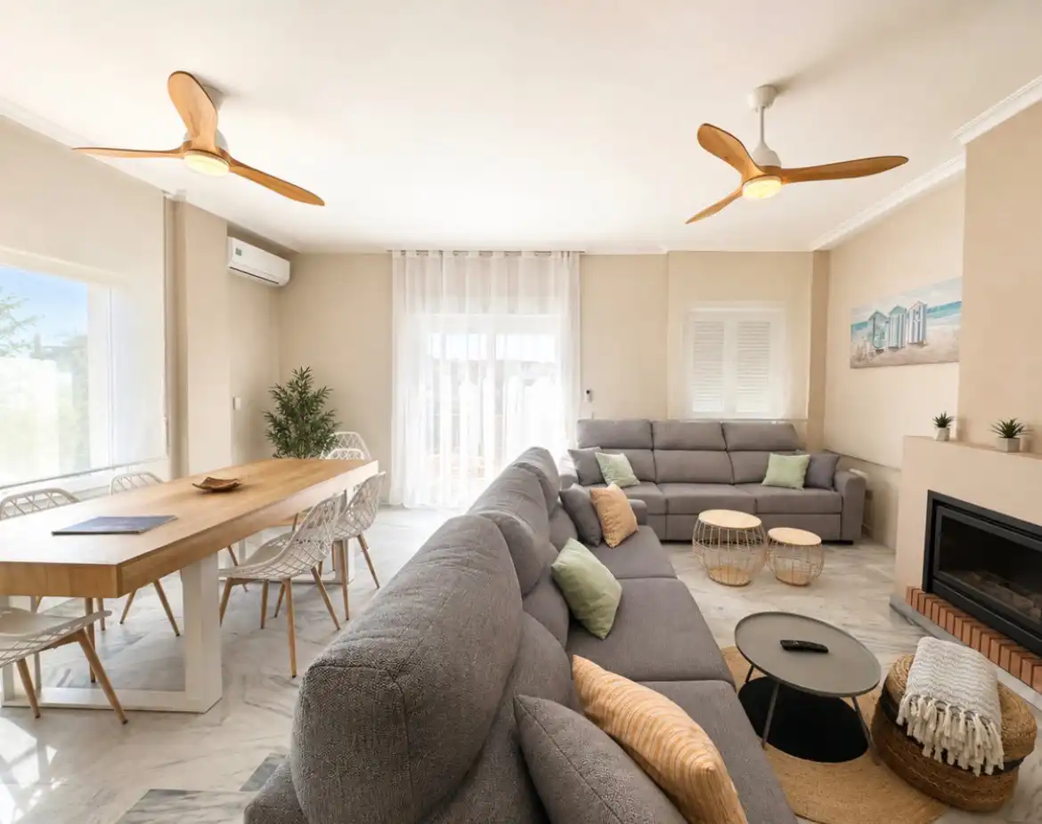 Living room of Houses for sale in Marbella  with Air Conditioner, Private garden and Terrace