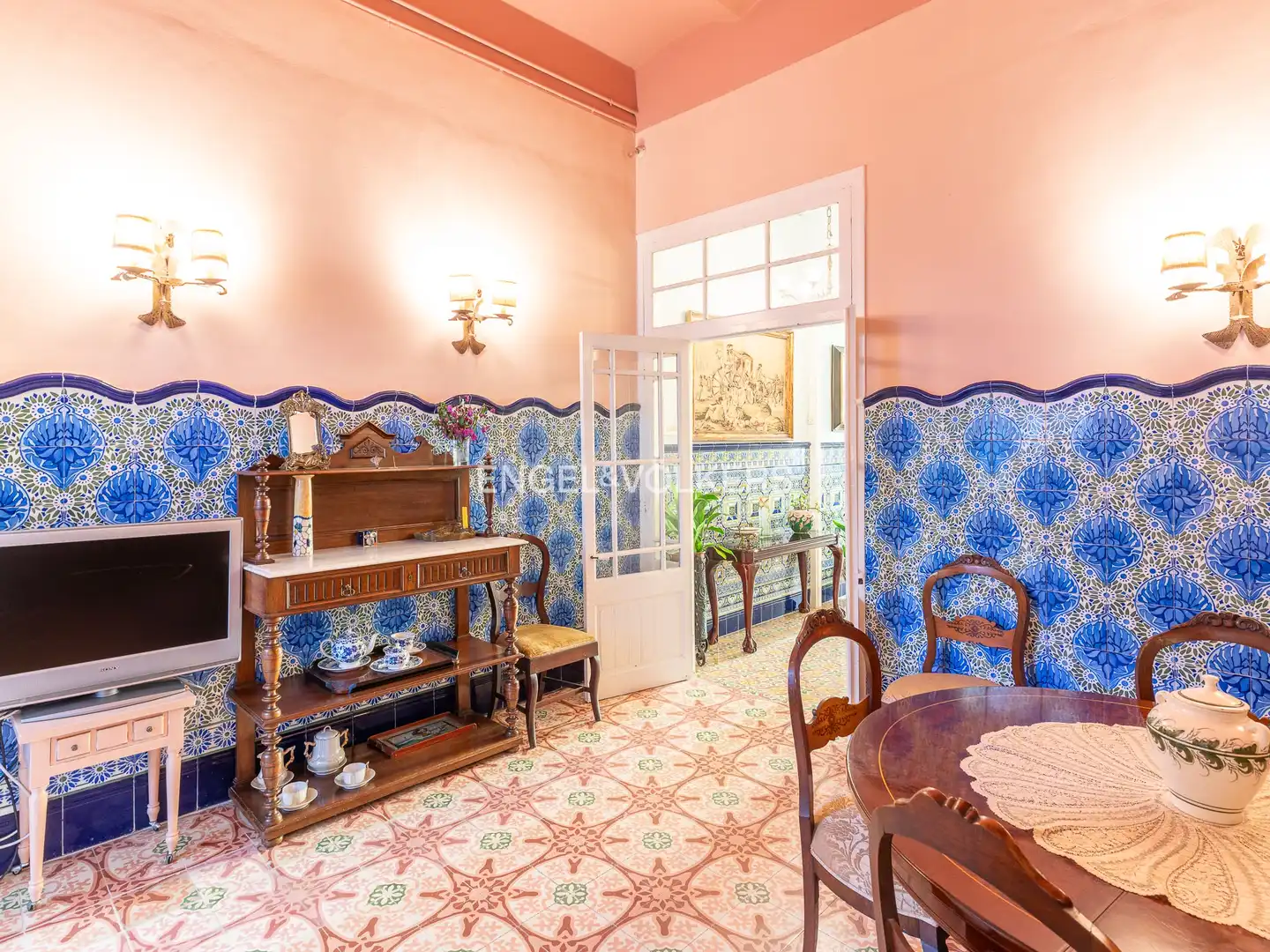 Dining room of Houses for rent in Canet de Mar  with Air Conditioner, Heating and Private garden