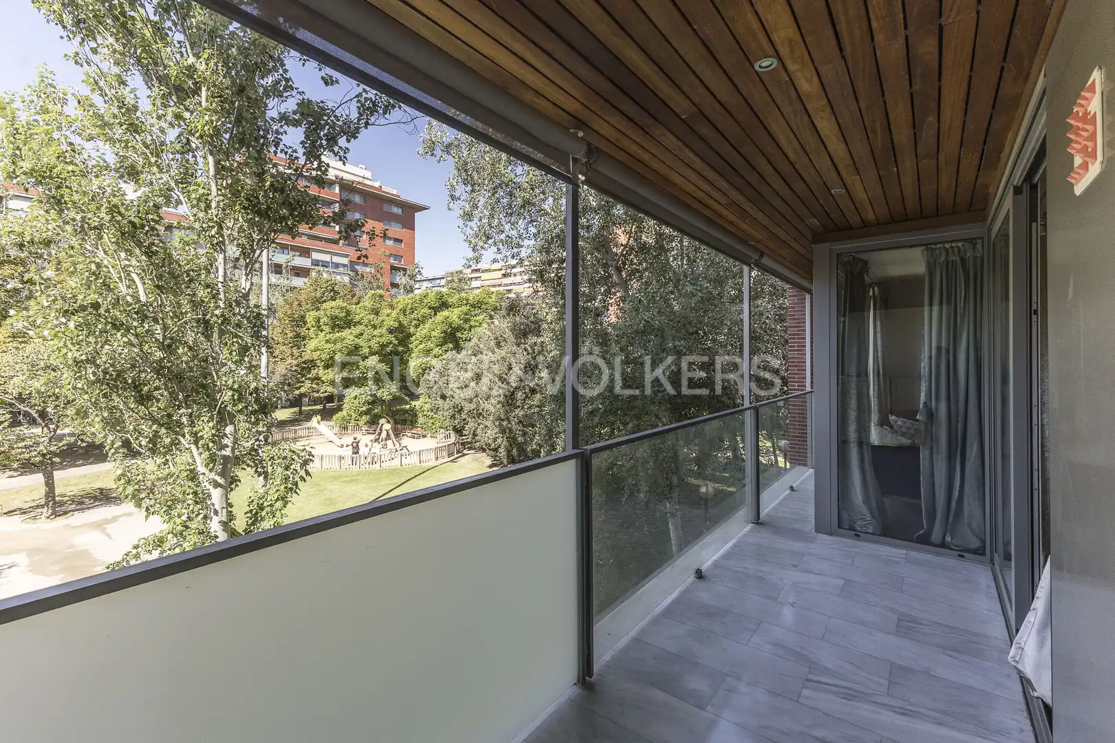 Terraza de Piso de alquiler en Barcelona con Aire acondicionado, Calefacción y Jardín privado