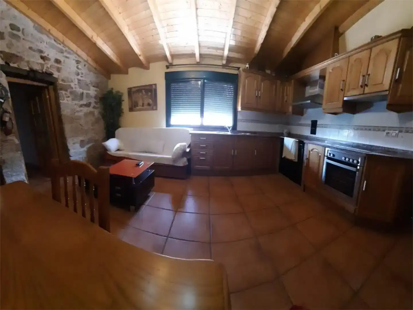 Cuina de Finca rústica en venda en Manzaneda amb Parquet, Traster i Moblat