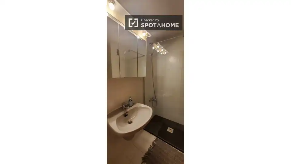Baño de Piso de alquiler en Barcelona con Aire acondicionado, Calefacción y Amueblado