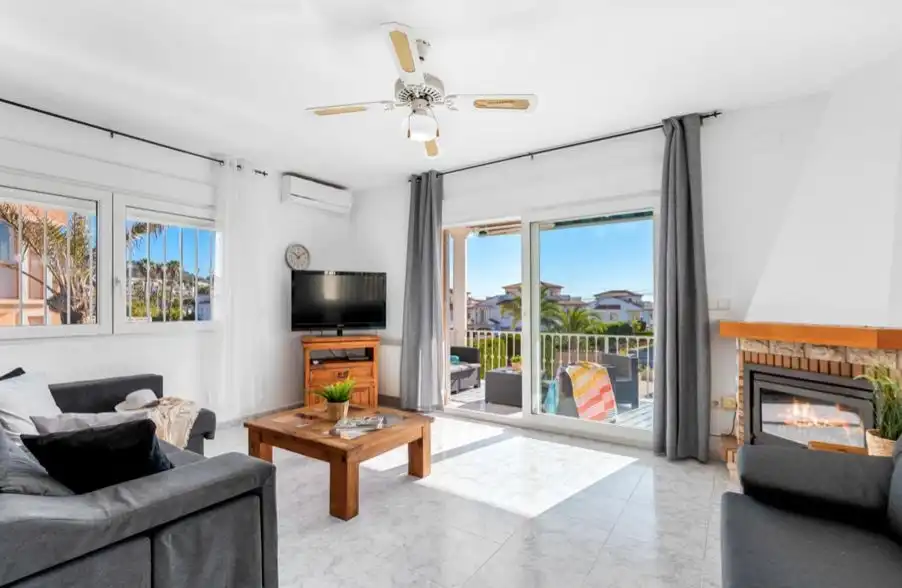 Sala de estar de Casa o chalet de alquiler en Calpe / Calp con Aire acondicionado, Calefacción y Terraza
