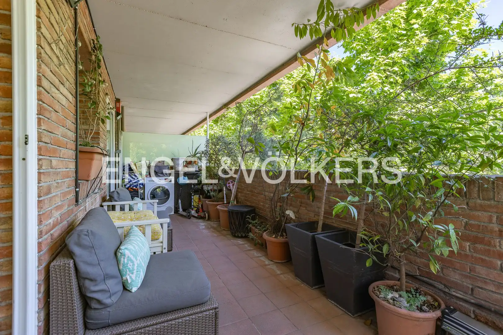 Terrace of Flat for sale in Sant Cugat del Vallès  with Air Conditioner, Heating and Private garden