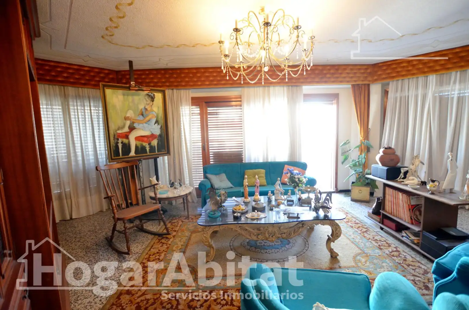 Wohnzimmer von Wohnung zum Verkauf in Alicante / Alacant mit Klimaanlage, Terrasse und Möbliert